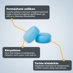 Blue silicone earplugs showing their flexible and comfortable design