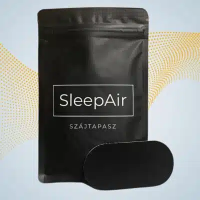 sleepair szájlégzés és horkolás elleni fekete szájtapasz termékkép