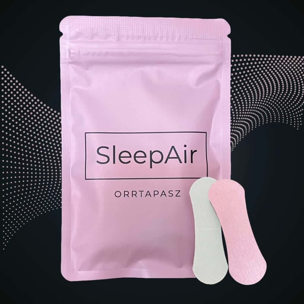 sleepair horkolás elleni és légzéskönnyítő rózsaszín orrtapasz termékkép