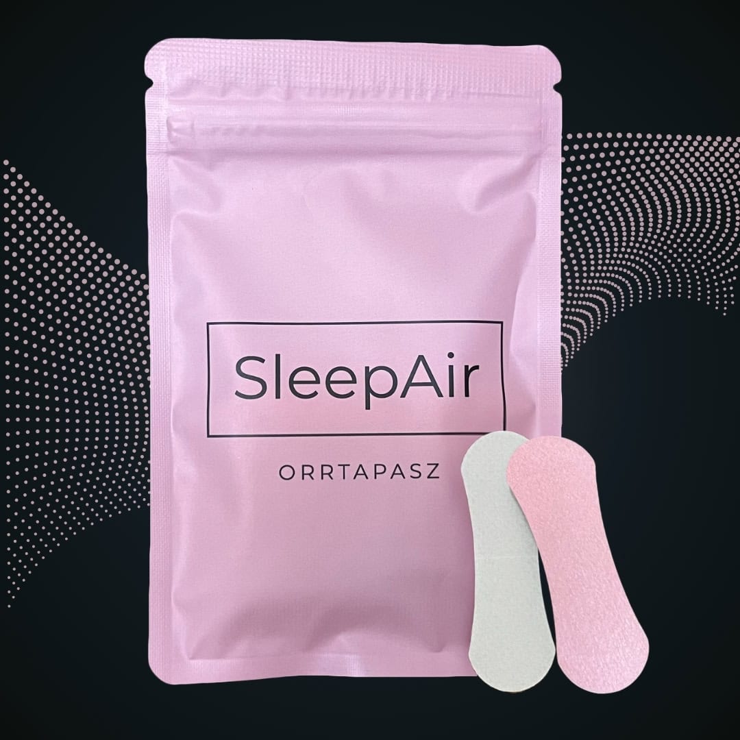 sleepair horkolás elleni és légzéskönnyítő rózsaszín orrtapasz termékkép