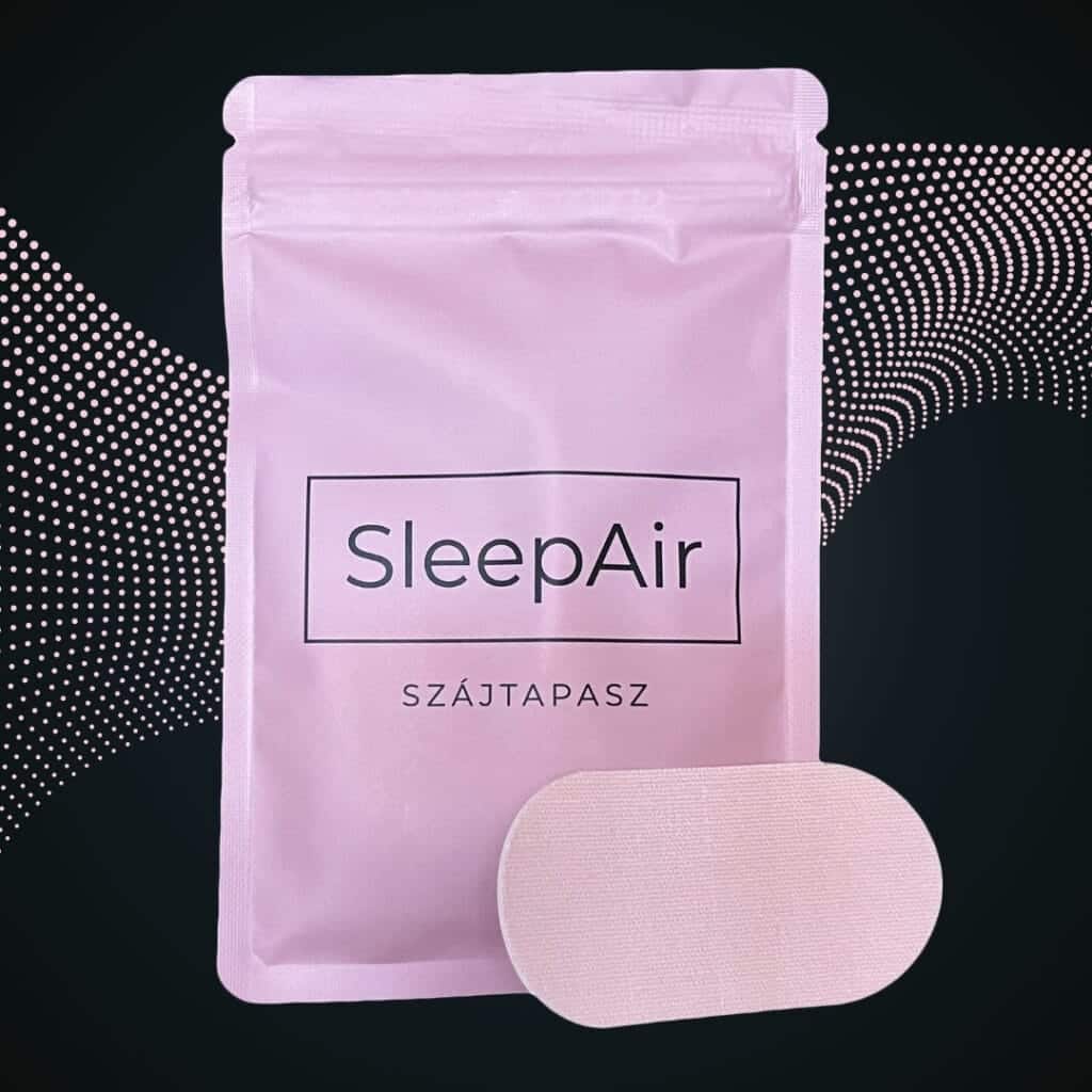 sleepair szájlégzés és horkolás elleni rózsaszín szájtapasz termékkép