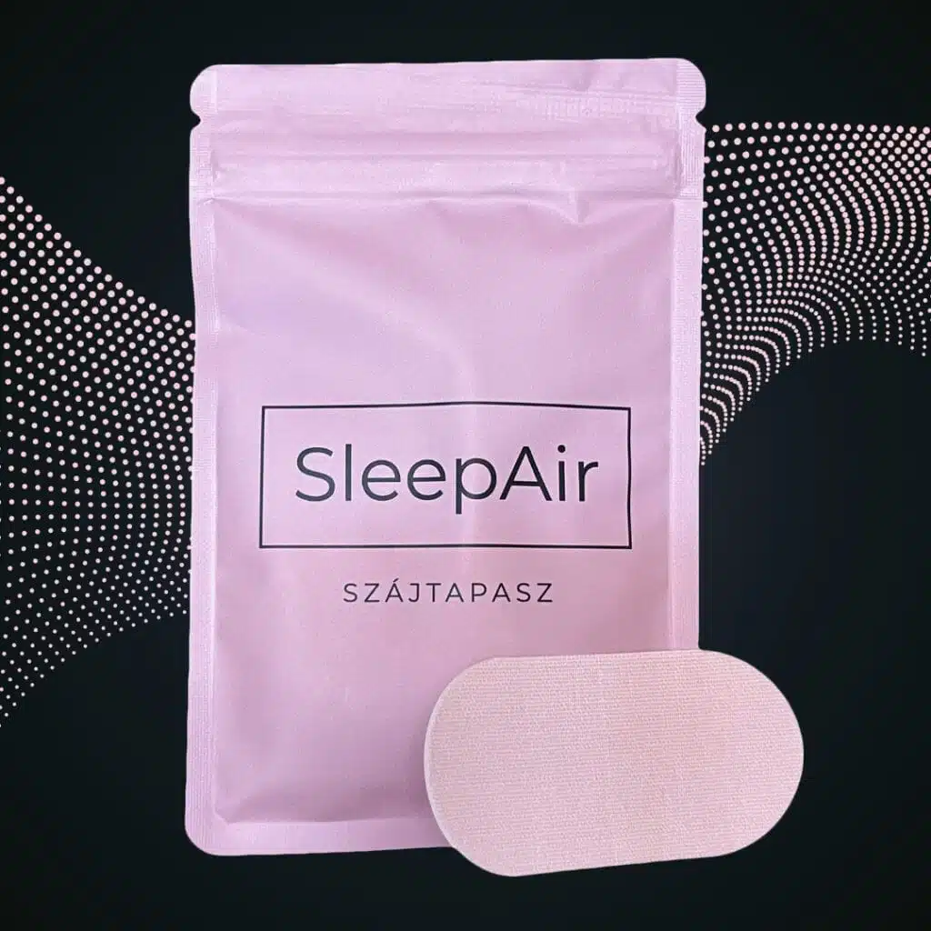 sleepair szájlégzés és horkolás elleni rózsaszín szájtapasz termékkép