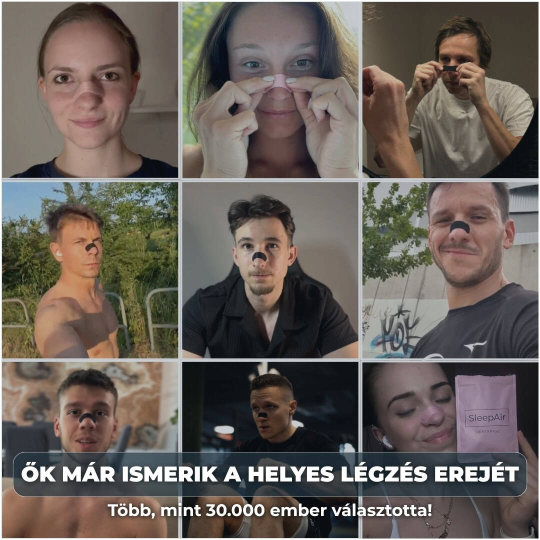 Influencerek orrtapasszal, a helyes légzés és jobb alvás népszerűsítése
