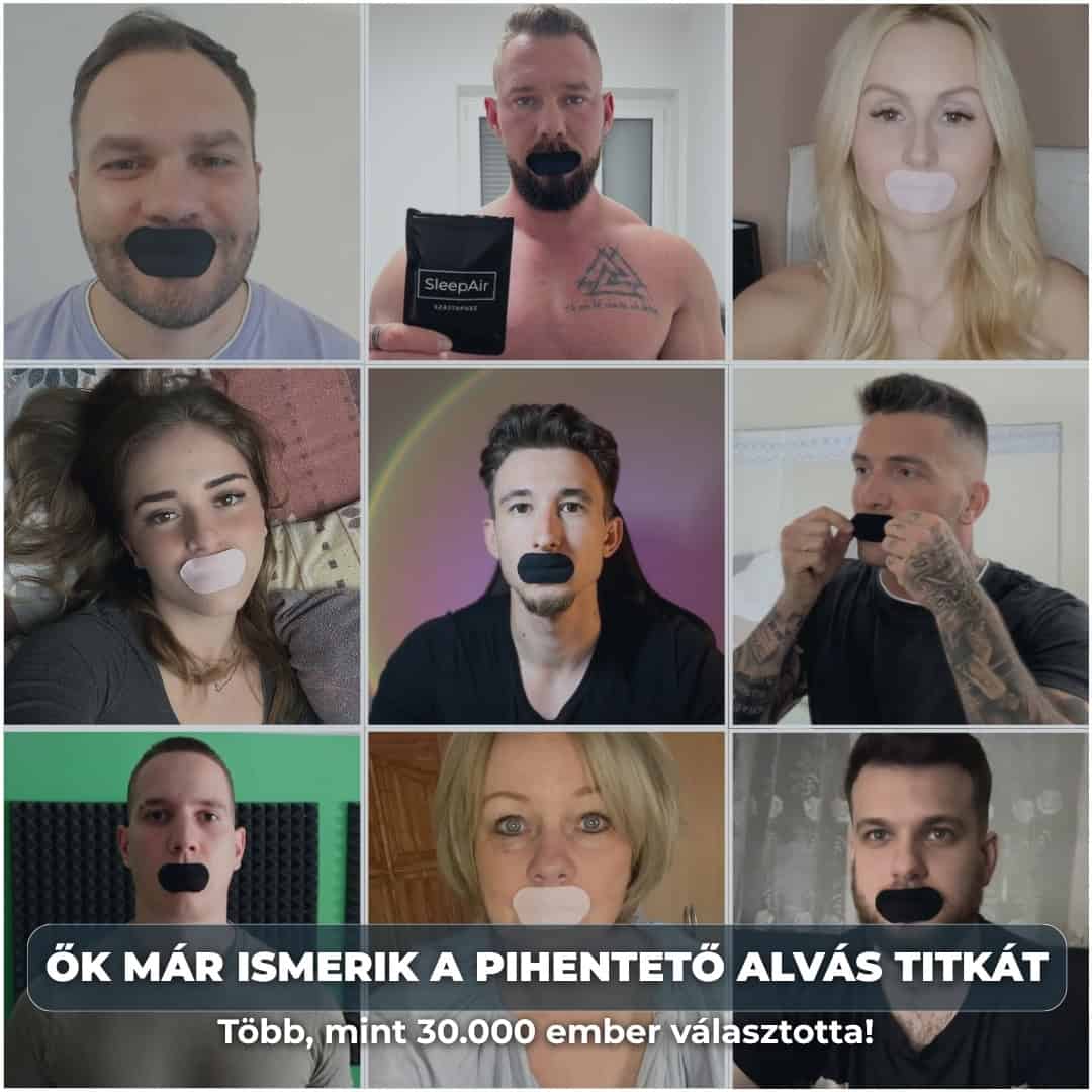 Influencerek szájtapasszal, a helyes légzés és jobb alvás népszerűsítése